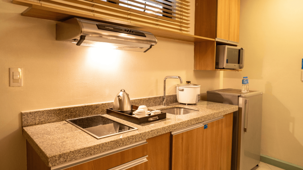 azalea hotels & residences superior room kitchenette